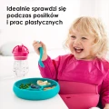 Śliniak z rękawami i kieszonką Pink OXO tot 010.jpg