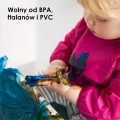 Śliniak z rękawami i kieszonką Pink OXO tot 012.jpg