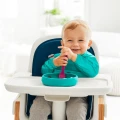 Śliniak z rękawami i kieszonką Teal OXO tot 009.jpg