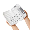 Podróżna suszarka ze szczotką do mycia butelek Grey OXO tot 006