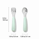 Sztućce metalowe dla dzieci 12 m+ Opal OXO tot 007