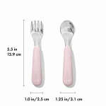 Sztućce metalowe dla dzieci 12 m+ Blossom OXO tot 007