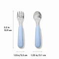 Sztućce metalowe dla dzieci 12 m+ Dusk OXO tot 007