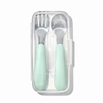 Sztućce metalowe dla dzieci w etui 12m+ Opal | OXO tot 