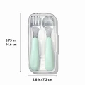 Sztućce metalowe dla dzieci w etui 12m+ Opal OXO tot 007