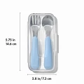 Sztućce metalowe dla dzieci w etui 12m+ Dusk OXO tot 007