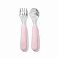 Sztućce metalowe dla dzieci w etui 12m+ Blossom OXO tot 002