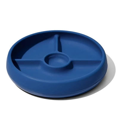 Talerzyk silikonowy dzielony blw Navy | OXO tot