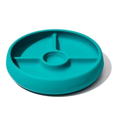 Talerzyk silikonowy dzielony blw Teal | OXO tot